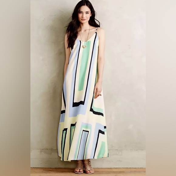 Maeve Dresses & Skirts - Maeve Anthropologie Abstract Maxi Dress Size Medium EUC